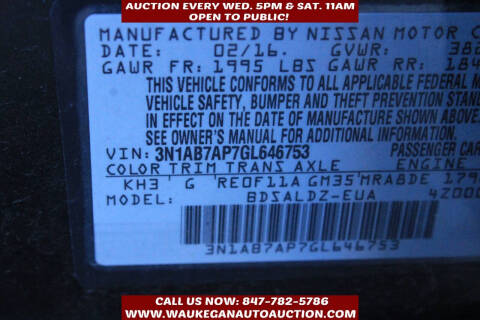 2016 Nissan Sentra SV