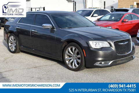 2018 Chrysler 300 for sale at IMD Motors in Richardson TX