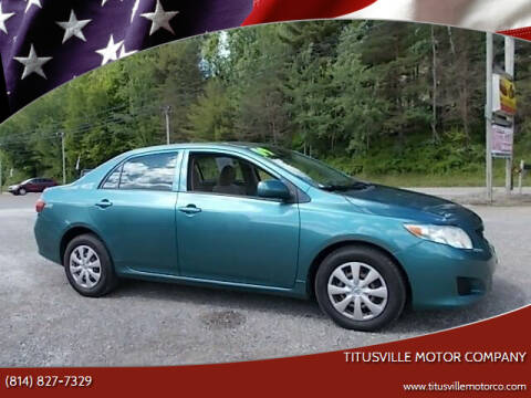 2009 Toyota Corolla for sale at Titusville Motor Company in Titusville PA