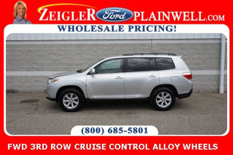 2012 Toyota Highlander for sale at Zeigler Ford of Plainwell in Plainwell MI