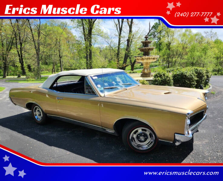 1967 Pontiac GTO for sale at Erics Muscle Cars in Clarksburg MD