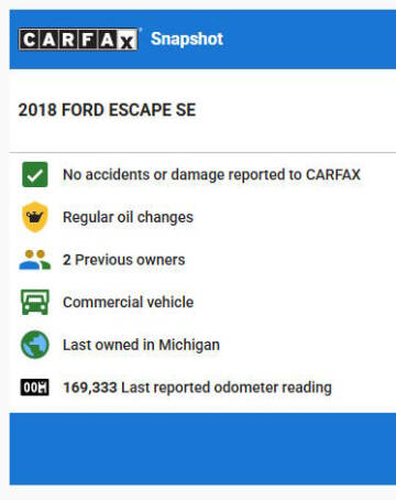 2018 Ford Escape SE