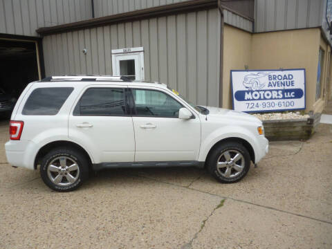 2011 Ford Escape for sale at Broad Avenue Motors LLC in Belle Vernon PA