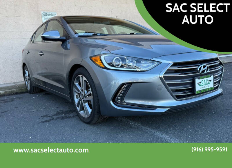 2017 Hyundai Elantra for sale at SAC SELECT AUTO in Sacramento CA