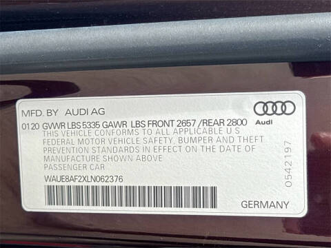 2020 Audi A6 quattro Premium Plus 45 TFSI