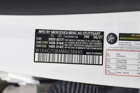 2021 Mercedes-Benz S-Class S 580 4MATIC