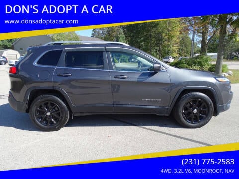 2016 Jeep Cherokee for sale at DON'S ADOPT A CAR in Cadillac MI