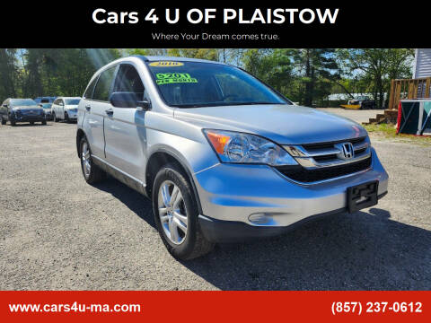 2010 Honda CR-V for sale at Cars 4 U OF PLAISTOW in Plaistow NH