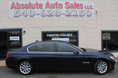 2015 BMW 7 Series for sale at Absolute Auto Sales in Fredericksburg VA