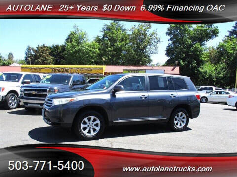 2013 Toyota Highlander for sale at AUTOLANE in Portland OR