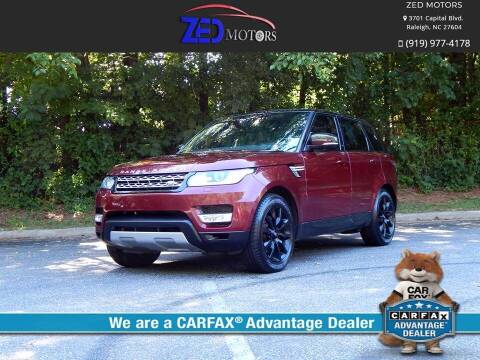 2015 Land Rover Range Rover Sport for sale at Zed Motors in Raleigh NC