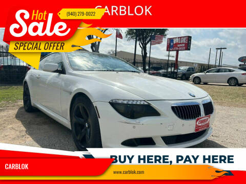 2009 BMW 6 Series for sale at CARBLOK in Lewisville TX