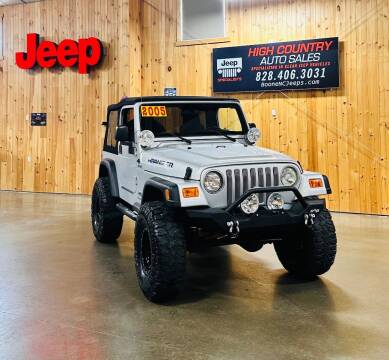 2005 Jeep Wrangler for sale at Boone NC Jeeps-High Country Auto Sales in Boone NC