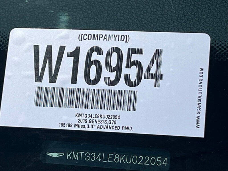 2019 Genesis G70