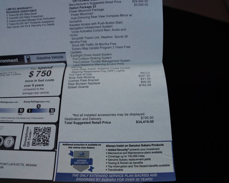 2016 Subaru Legacy 3.6R Limited