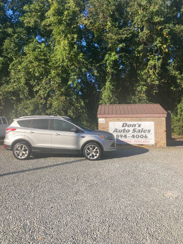 2013 Ford Escape for sale at Don's Auto Sales in Benson NC