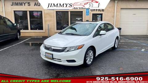 2012 Honda Civic for sale at JIMMY'S AUTO WHOLESALE in Brentwood CA