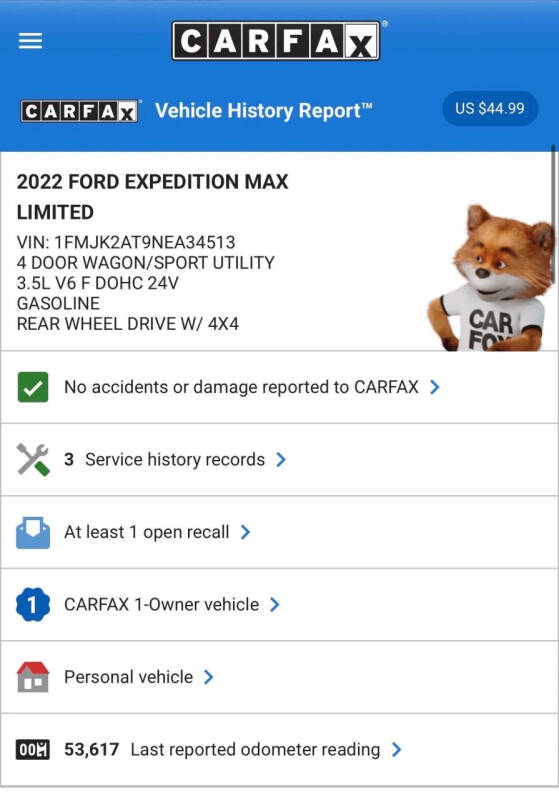2022 Ford Expedition MAX Limited