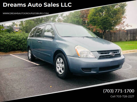 2008 Kia Sedona for sale at Dreams Auto Sales LLC in Leesburg VA
