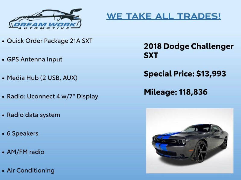 2018 Dodge Challenger SXT