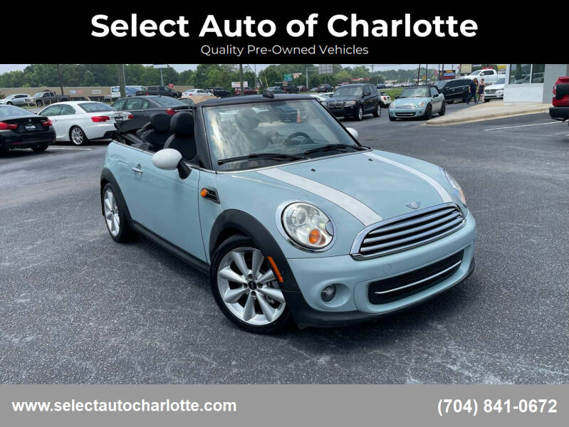 2013 MINI Convertible for sale at Select Auto of Charlotte in Matthews NC