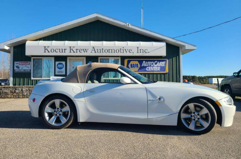 2006 BMW Z4 for sale at KOCUR KREW AUTO in Gladwin MI