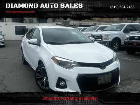 2015 Toyota Corolla for sale at DIAMOND AUTO SALES in El Cajon CA