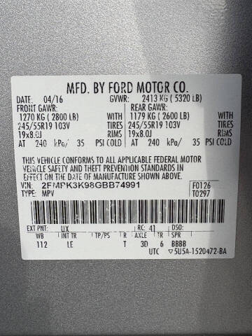 2016 Ford Edge Titanium