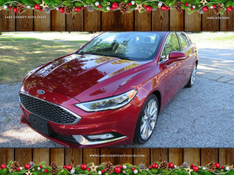 2017 Ford Fusion for sale at Lake County Auto Sales in Painesville OH