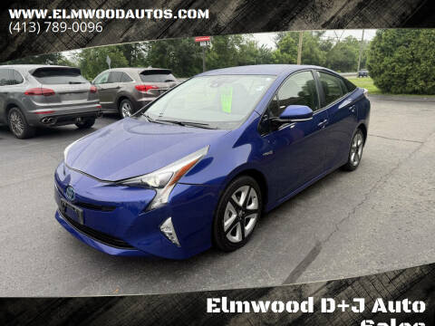2017 Toyota Prius for sale at Elmwood D+J Auto Sales in Agawam MA