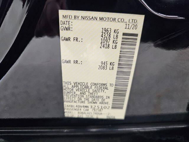 2021 Nissan Altima 2.5 SV