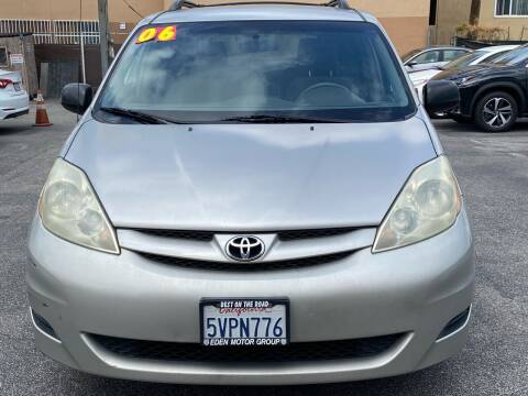 2006 Toyota Sienna for sale at Eden Motor Group in Los Angeles CA