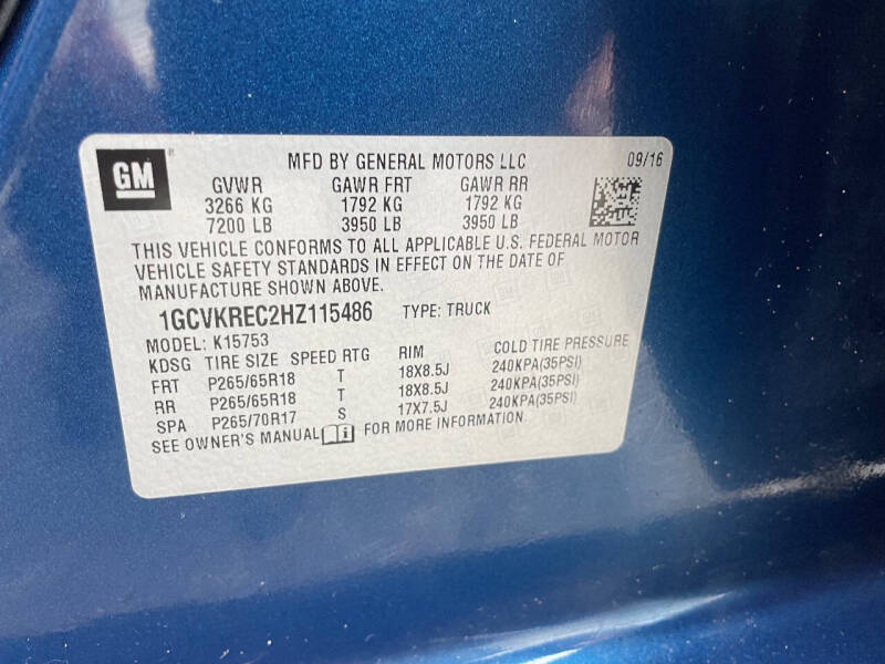 2017 Chevrolet Silverado 1500