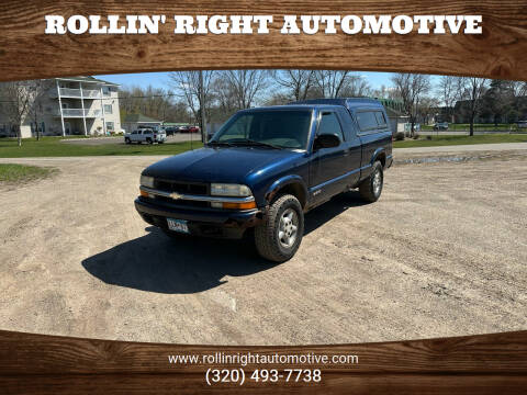 2003 Chevrolet S-10 for sale at Rollin' Right Automotive in Saint Cloud MN
