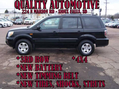 2008 Honda Pilot for sale at Quality Automotive in Sioux Falls SD