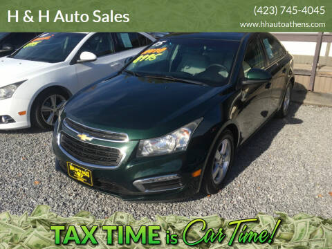 2015 Chevrolet Cruze for sale at H & H Auto Sales in Athens TN