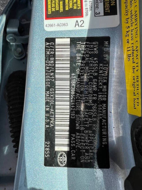 2012 Toyota Avalon Limited