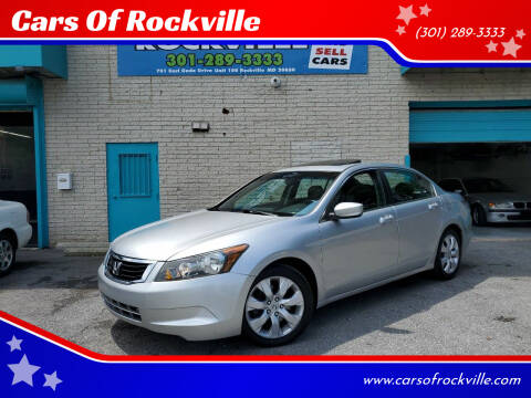 2009 Honda Accord for sale at Cars Of Rockville in Rockville MD