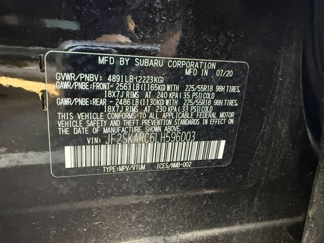 2020 Subaru Forester Sport