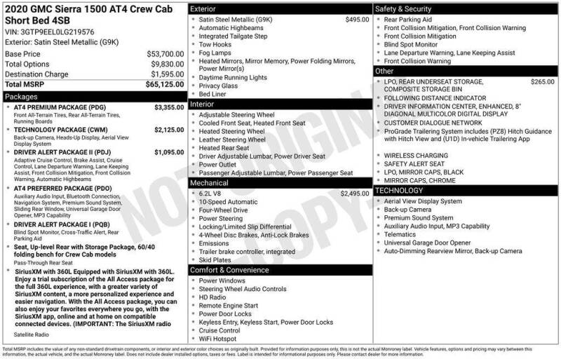 2020 GMC Sierra 1500
