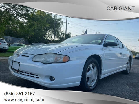 2000 Chevrolet Monte Carlo for sale at Car Giant in Pennsville NJ