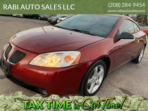 2009 Pontiac G6 for sale at RABI AUTO SALES LLC in Garden City ID