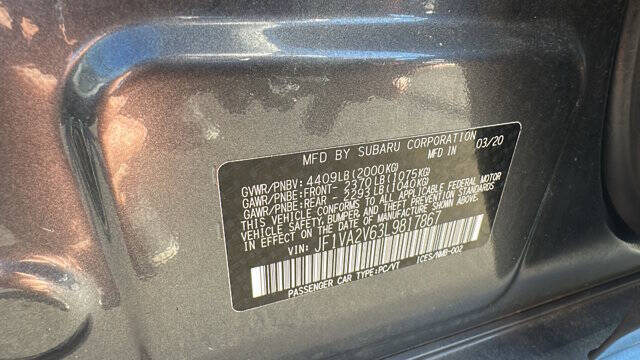 2020 Subaru WRX STI Limited