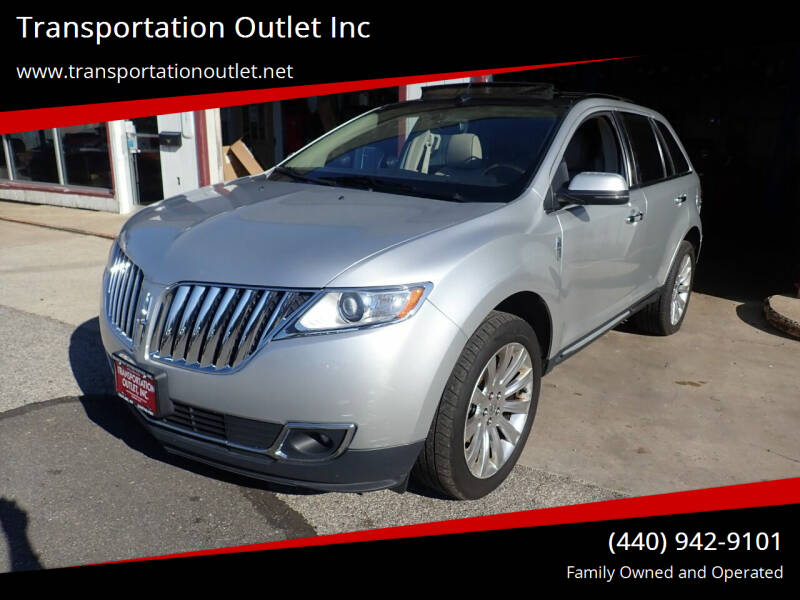 2012 Lincoln MKX for sale at Transportation Outlet Inc in Eastlake OH