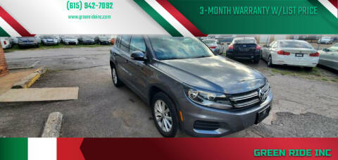 2014 Volkswagen Tiguan for sale at Green Ride Inc in Nashville TN