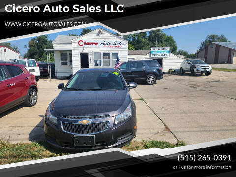 2014 Chevrolet Cruze for sale at Cicero Auto Sales LLC in Des Moines IA