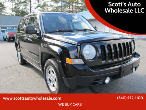 2014 Jeep Patriot for sale at Scott's Auto Wholesale LLC in Locust Grove VA