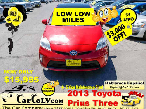 2013 Toyota Prius for sale at The Car Company in Las Vegas NV