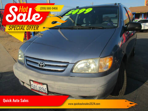 2003 Toyota Sienna for sale at Quick Auto Sales in Ceres CA