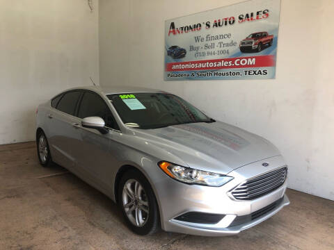 2018 Ford Fusion for sale at Antonio's Auto Sales in South Houston TX